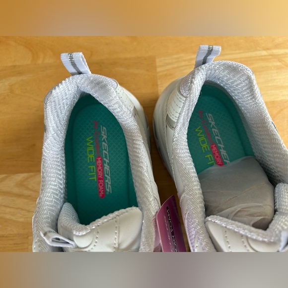 Skechers Women's D'Lites White Sneakers - Picture 12 of 16